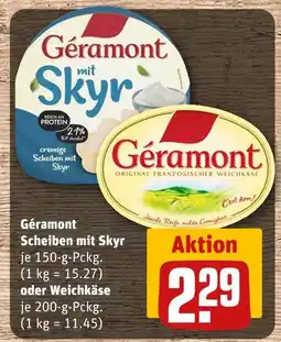 REWE Géramont scheiben mit skyr oder weichkäse Angebot