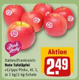 REWE Pink lady rote tafeläpfel Angebot