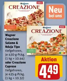 REWE Wagner creazione salame & nduja tipo oder creazione caprese Angebot