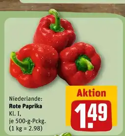 REWE Rote paprika Angebot
