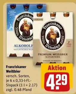 REWE Franziskaner weißbier Angebot