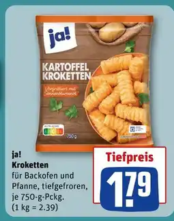 REWE Ja! kartoffel kroketten Angebot