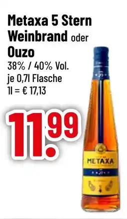 trinkgut Metaxa metaxa 5 stern weinbrand oder ouzo Angebot