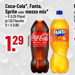 trinkgut Coca-cola coca-cola, fanta, sprite oder mezzo mix Angebot
