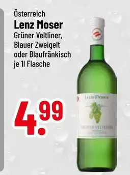trinkgut Lenz moser grüner veltliner oder blauer zweigelt oder blaufränkisch Angebot