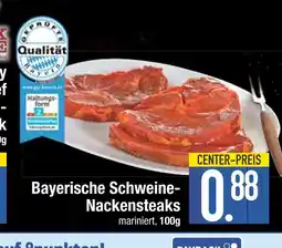 Edeka Qualität bayerische schweine-nackensteaks Angebot