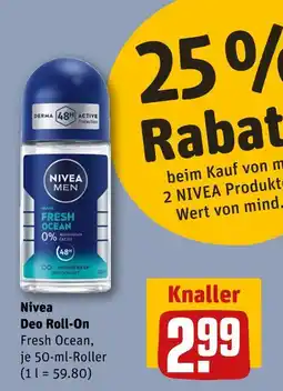 REWE Nivea deo roll-on Angebot