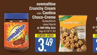 Edeka Ovomaltine crunchy cream oder caotina choco-creme Angebot