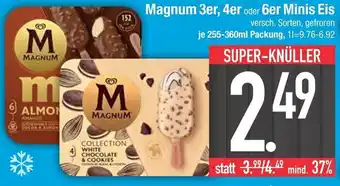 Edeka Magnum magnum 3er, 4er oder 6er minis eis Angebot