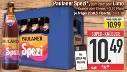 Edeka Paulaner spezi, auch zero oder limo Angebot