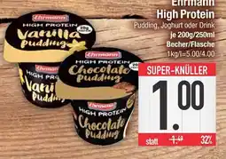 Edeka Ehrmann high protein vanilla pudding oder high protein chocolate pudding Angebot