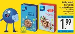 Edeka Kölln müsli, cerealien oder haferkissen Angebot