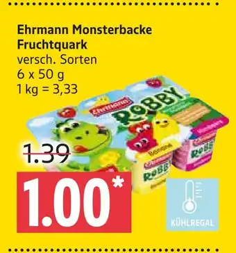 Marktkauf Ehrmann monsterbacke fruchtquark Angebot