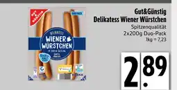 Edeka Gut&günstig delikatess wiener würstchen Angebot