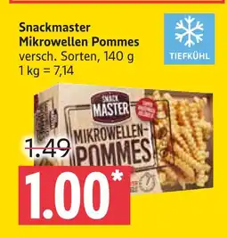 Marktkauf Snackmaster mikrowellen pommes Angebot