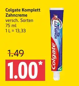 Marktkauf Colgate komplett zahncreme Angebot