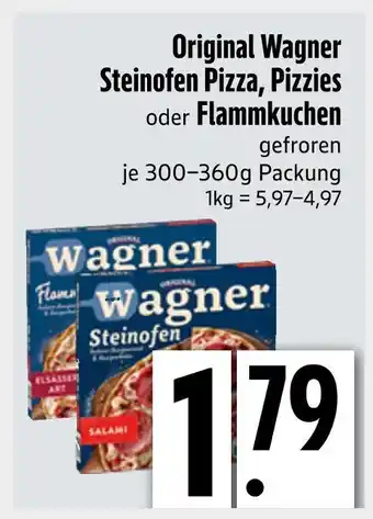 Edeka Wagner steinofen pizza, pizzies oder flammkuchen Angebot