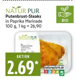 Marktkauf Natur pur putenbrust-steaks Angebot