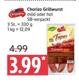 Marktkauf Campofrio chorizo grillwurst Angebot