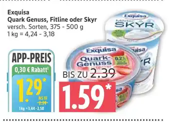 Marktkauf Exquisa quark genuss, fitline oder skyr Angebot