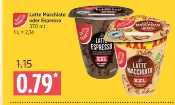 Marktkauf Gut & günstig latte macchiato oder espresso Angebot
