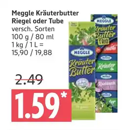 Marktkauf Meggle kräuterbutter riegel Angebot