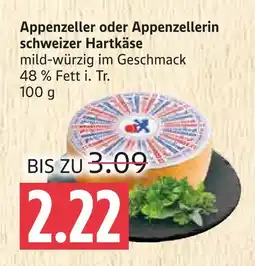Marktkauf Appenzeller oder appenzellerin schweizer hartkäse Angebot