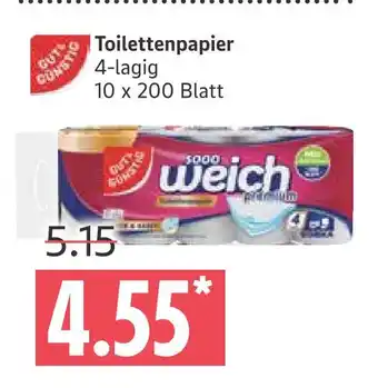Marktkauf Gut&günstig toilettenpapier Angebot