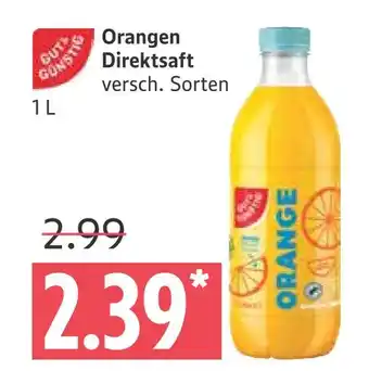 Marktkauf Gut & günstig orangen direktsaft Angebot