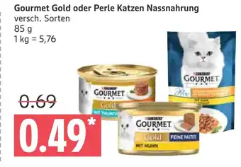 Marktkauf Gourmet gold oder perle katzen nassnahrung Angebot