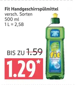 Marktkauf Fit handgeschirrspülmittel Angebot