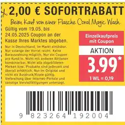 Marktkauf Coral magic wash Angebot