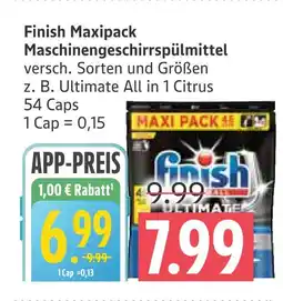 Marktkauf Finish maxipack maschinengeschirrspülmittel Angebot