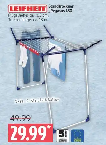 Marktkauf Leifheit standtrockner „pegasus 180“ Angebot