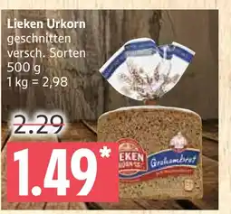 Marktkauf Lieken urkorn grahambrot Angebot