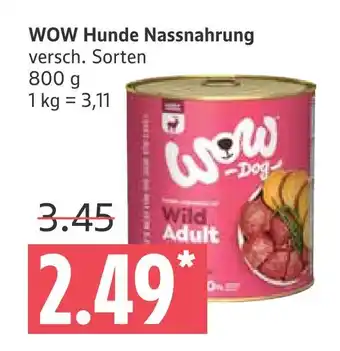 Marktkauf Wow hunde nassnahrung Angebot