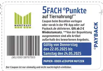 Marktkauf Marktkauf tiernahrung Angebot