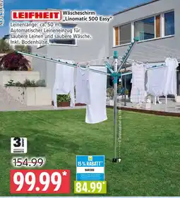 Marktkauf Leifheit wäscheschirm „linomatic 500 easy“ Angebot