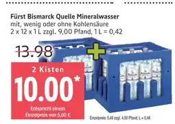 Marktkauf Fürst bismarck quelle mineralwasser Angebot