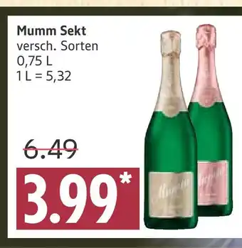 Marktkauf Mumm sekt Angebot