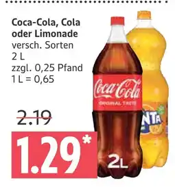 Marktkauf Coca-cola cola oder limonade Angebot