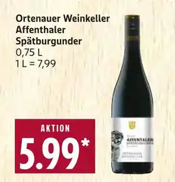 Marktkauf Ortenauer weinkeller affenthaler spätburgunder Angebot