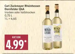 Marktkauf Carl zuckmayer rheinhessen dornfelder qba Angebot