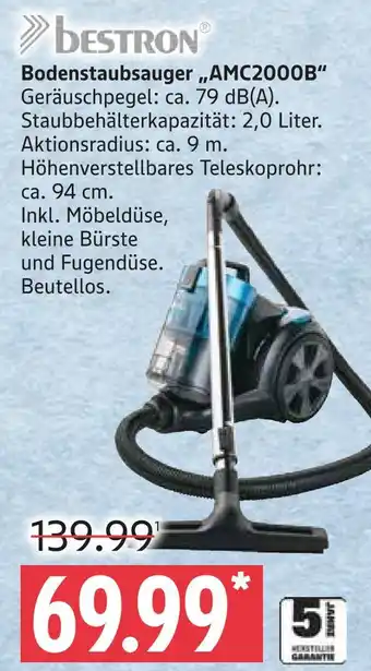 Marktkauf Bestron bodenstaubsauger „amc2000b“ Angebot
