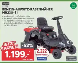 Marktkauf Scheppach benzin-aufsitz-rasenmäher mr230-61 Angebot