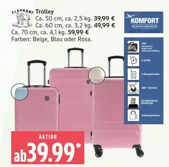 Marktkauf Elephant world-tours trolley Angebot