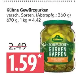 Marktkauf Kühne gewürzgurken Angebot