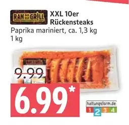 Marktkauf Ran an den grill xxl 10er rückensteaks Angebot