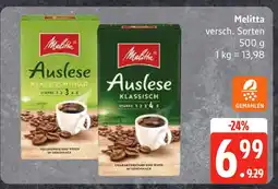 Edeka Melitta auslese klassisch-mild Angebot