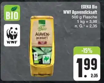 E-Center Edeka bio wwf agavendicksaft Angebot